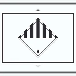 Schild verschiedene Gefahren Symbol Stoffe Material miscellaneous A4 Rückseite selbstklebend