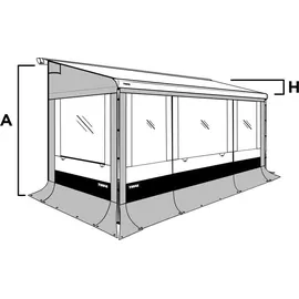 Thule Residence G3 Seitenwand-Set 300 cm Grau