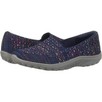 Skechers Damen Reggae Fest-Wicker-Engineered Knit Twin Gore Schlupfschuh (Weiden) flach, Blau (Navy), 38.5 EU - 38.5 EU