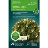 Lumineo LED Lichterkette Durawise Buxus-Netz Ø 80 cm warm weiß Schwarz