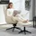 Homcom Relaxsessel mit Hocker Cord 72 x 107 x 83 cm Beige