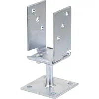 GAH Alberts U-Pfostenträger 71-131 x 110 x 70 mm Gelb/Stahl