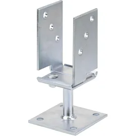 GAH Alberts U-Pfostenträger 71-131 x 110 x 70 mm Gelb/Stahl