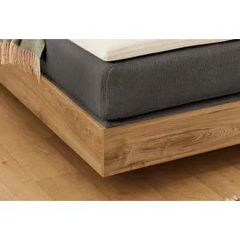 Jockenhöfer Boxspringbett »Hetty erhältlich in der Größe 180x200cm« schwebende Optik, 7-Zonen-Matratze, Topper, mehrere Härtegrade wählbar, grau