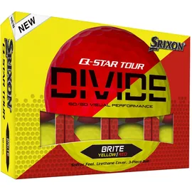 Srixon Q-Star Tour Divide Golfbälle yellow/red