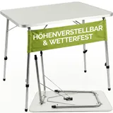 CASARIA Campingtisch 80x55cm Weiß