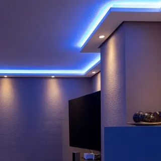 Dekor-Profil L Stuckleiste 1,2 m indirekt Wand oder Decke