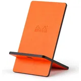 Rhodia Notizheft Handyhalter italienischem Kunstleder 13x8x8,5 cm Tangerine 194432C, Rhodia, Blöcke, Hefte und Notizbücher