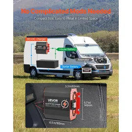 Vevor 12 V 20 A DC/DC-Ladegerät, 250 W, Ideal für Blei-Säure-, Lithium-, AGM-, GEL- und Nassbatterien, intelligentes mehrstufiges Laden, für Wo...