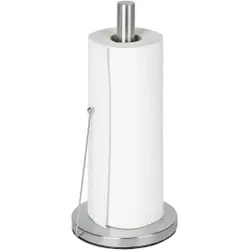 WENKO Clayton Küchenrollenhalter, Sicherer Stand und einfache Handhabung, Maße: Ø 15 x H 33 cm