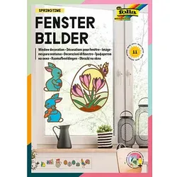 folia Fensterbilder Set Springtime mehrfarbig