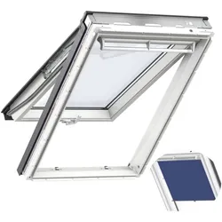 VELUX GPU 0070 inklusive Sonnenschutz Rollo Klapp-Schwingfenster zweifach verglast Sparpaket inkl. Eindeckrahmen