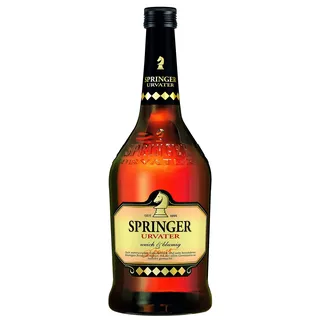 Springer Urvater | Klassischer Weinbrand mit weichem, blumigen Geschmack | Mild im Geschmack, klar in der Farbe| Purer Genuss oder als Basis für Mixgetränke | 0,7L | 28% Vol.