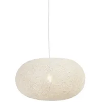 QAZQA Pendelleuchte Corda, ohne Leuchtmittel, E27, Weiß, Design, Papier,