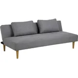 VCM Lucca Schlafsofa inkl. 2 Kissen grau.