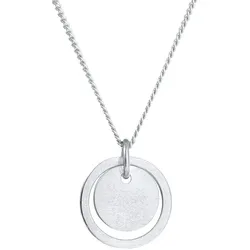 Elli Kreis Rund Geo Trend Matt 925 Silber silberfarben Damen 