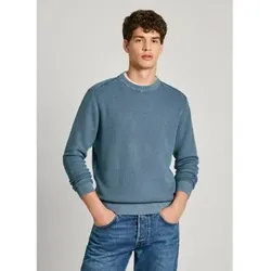 Pepe Jeans für Herren. PM702441 Craig Pullover blau (L), Lässig, Baumwolle