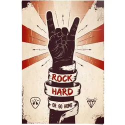 Poster REINDERS "Rock Hard", braun (farbe bild(er): braun), B:61cm H:91,5cm, Papier, Bilder