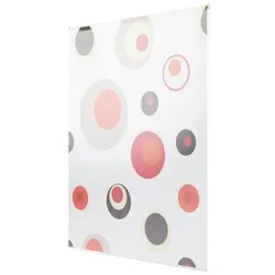 KS Handel 24 Basic Duschrollo 180x240 Modell Colorful rot orange grau Duschvorhang
