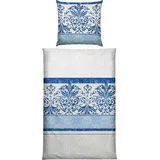 Erwin Müller Bettwäsche Bettwäsche, Mako-Satin, Ornamente blau