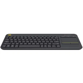 Logitech K400 Plus Wireless Touch Keyboard UK schwarz
