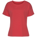 H.I.S. H.I.S T-Shirt »mit Ärmelaufschlag«, rot