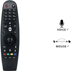 azurano Fernbedienung Magic Remote AN-MR600, AKB74495301, AKB74495302 für 2015 LG Smart TV mit Sprachsteuerung, Mausfunktion