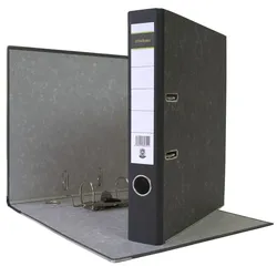 Midori 2 x Aktenordner A4 50 mm Schwarz Wolkenmarmor Archiv Büroordner Ringordner