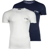 Emporio Armani Herren T-Shirts blau Baumwolle - Mix unifarben, blau, Frühjahr/Sommer 2026