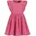 blue seven Sommerkleid BLUE SEVEN, Mädchen, Gr. 104, N-Gr, pink, Web, Obermaterial: 100% Baumwolle, unifarben, regular fit knielang, Rundhals, Flügelärmel Volant, Kleider Sommerkleid, mit Volants und toller Lochstickerei