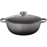 Le Creuset La Marmite Signature 28 cm Flint, Pfanne + Kochtopf, Grau