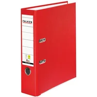 Falken PP-Color-Ordner A4, Rücken 80mm, mit Einsteckschild - Rot