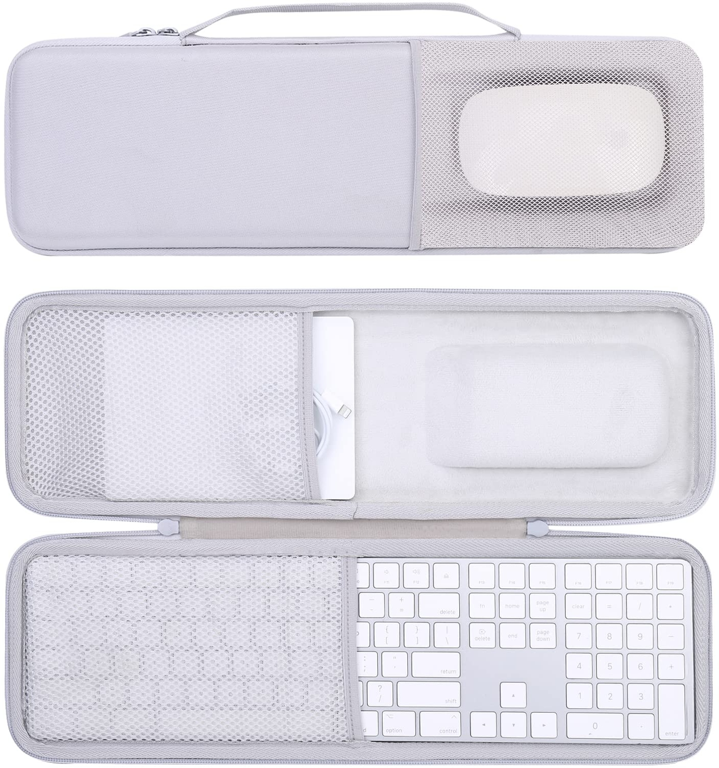 co2CREA Tastatur-Hülle für Apple Magic Keyboard mit Ziffernblock und Magic Mouse 2/1 Schutzhülle Case Tasche für Tastatur Maus Set