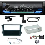 JVC KD-X482DBT Bluetooth DAB Einbauset für Beetle Jetta Sharan Tiguan T5