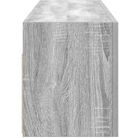 vidaXL Bad-Wandschrank 100 x 25 x 30 cm Grau