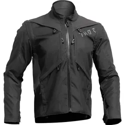 Thor Terrain, Textiljacke wasserdicht - Schwarz/Dunkelgrau - M