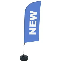 SHOWDOWN Displays Showdown Beachflag - Komplett-Set - Englisch - Blau/Schwarz