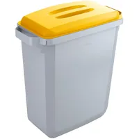 Durable Durabin 60 l grau mit gelbem Deckel