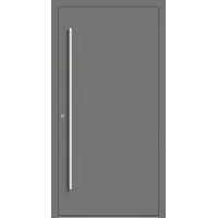 Aluminium Haustür "VALERIA" 90 mm RC2 Graualuminium RAL 9007 beidseitig innen öffnend DIN links