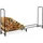 Relaxdays Kaminholzregal Metall 245 x 40 x 122 cm Schwarz