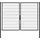 GAH Alberts Doppeltor 250 x 180 cm Anthrazit/Metall