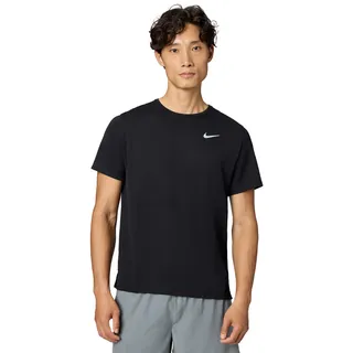 Nike Dri-FIT UV Miler kurzarm Laufshirt Herren 010 black/reflective silv XXL