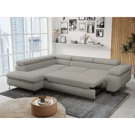 MKS Meble Ecksofa Boucle 3-Sitzer Grau