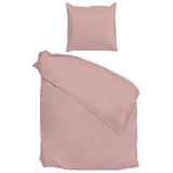 HNL Living HNL Mako-Satin-Bettwäsche-Set SATINADO, in Rosa - 135x200cm
