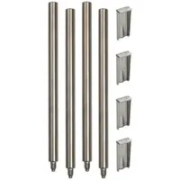 Dehn 107496 Sockelhalterstangenset 4x 16x200mm NIRO für Vierbeinstative SOH