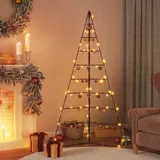 vidaXL Metall-Weihnachtsbaum für Dekorationen Schwarz 180 cm Modell 1