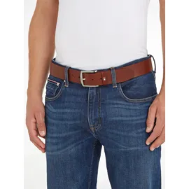 Tommy Hilfiger Herren Gürtel New Denton Belt 4,0 cm Ledergürtel, Braun (Dark Tan), 115 cm