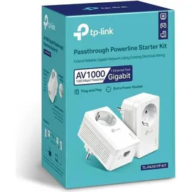 TP-Link TL-PA7017P KIT AV1000-Gigabit-Powerline-Adapter KIT mit Steckdose