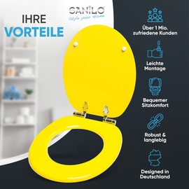 Sanilo WC-Sitz mit Absenkautomatik gelb