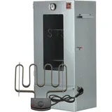 Ita Elektrischer Räucherofen 7000 - Premium Räucherschrank mit Elektroheizung - Legierter Stahl, mit Sichtfenster & Thermometer - Qualität EU - Silber